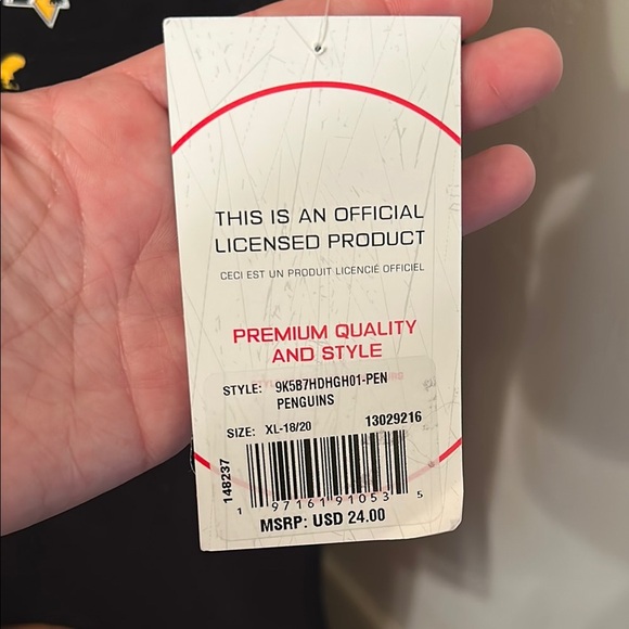 NHL Black and Yellow Short Sleeve Tee - Picture 4 of 4